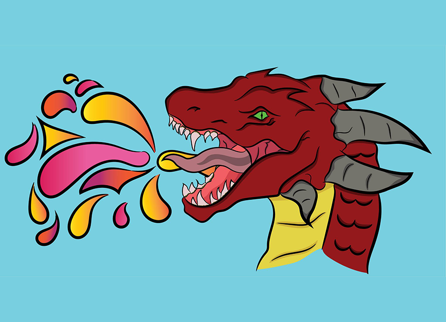 Dragon Breath Banner Design